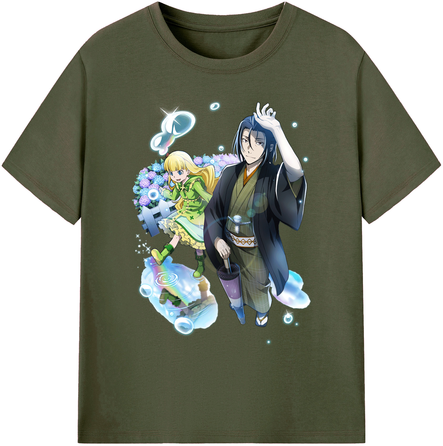 （画像用） 文豪ストレイドッグス Bungo Stray Dogs 綿100％ メンズ半袖Tシャツ｜肌触りやわらか＆通気性